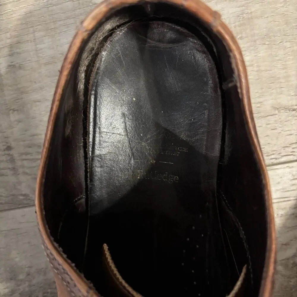Allen Edmonds The Rutledge Independence Collection Sz 10 E Brown Leather Cap Toe